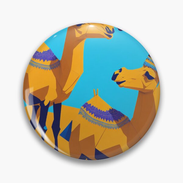 Artikelvorschau,  Low-Poly-Camel-Design-Musterdruck entworfen und verkauft von randomtdesigns.