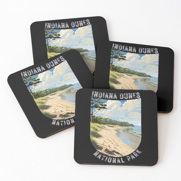 Item preview, Indiana Dunes National Park Art Deco Sandy Beaches designed and sold by Doctrine-Design.