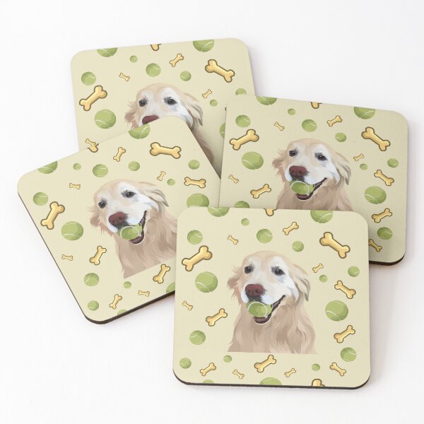 Item preview, Golden Retriever dog bites the ball designed and sold by Pasar Raya.