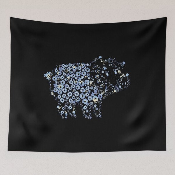 Item preview, Floral Pig Gift Artistic Pigs Women Kids Swine Pig designed and sold by DSWShirts.