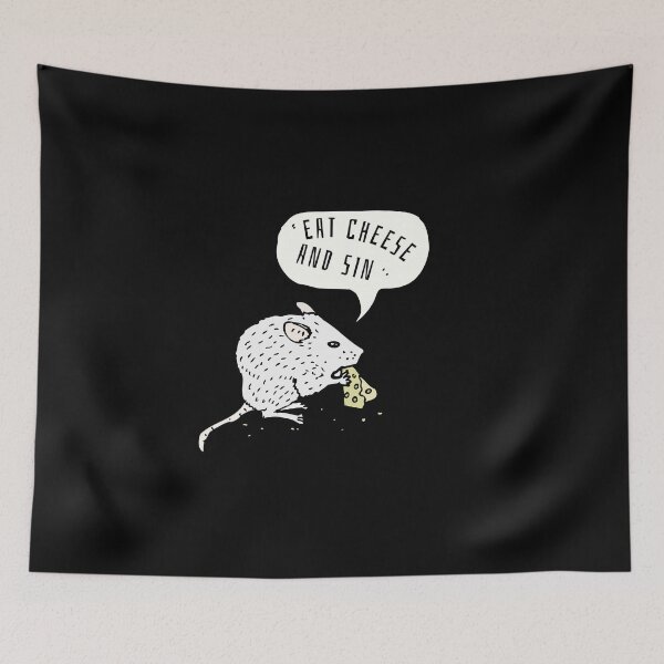 Item preview, Eat Cheese And Sin designed and sold by Itsheartshop.