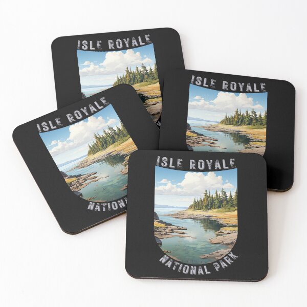 Item preview, Isle Royale National Park Island Michigan Art Deco designed and sold by Doctrine-Design.