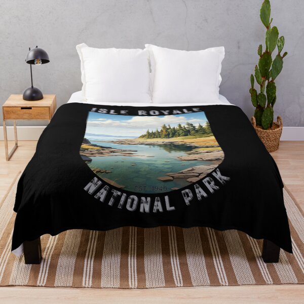 Item preview, Isle Royale National Park Island Michigan Art Deco designed and sold by Doctrine-Design.