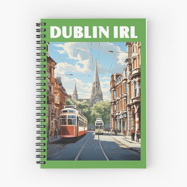 Artikelvorschau, Dublin-Reiseplakat im Stil der Siebdruck-Reiseplakate der 50er Jahre entworfen und verkauft von windmildesigner.