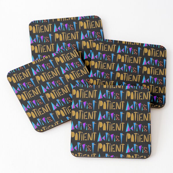 Item preview, Stunning activist patient Multicolored emotional playful geometric shapes  - Figurative letters art - motivating artwork to fight disease - special gift for chronic & diabetic patients artists. designed and sold by Ralek.