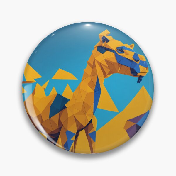 Artikelvorschau, Farbenfroher Low-Poly-Kamel-Designdruck entworfen und verkauft von randomtdesigns.