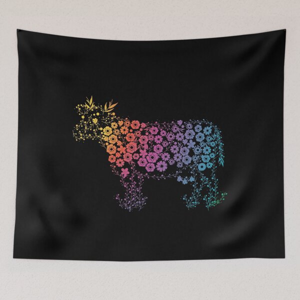 Item preview, Artistic Cow Lover Gift Women Floral Cow designed and sold by DSWShirts.