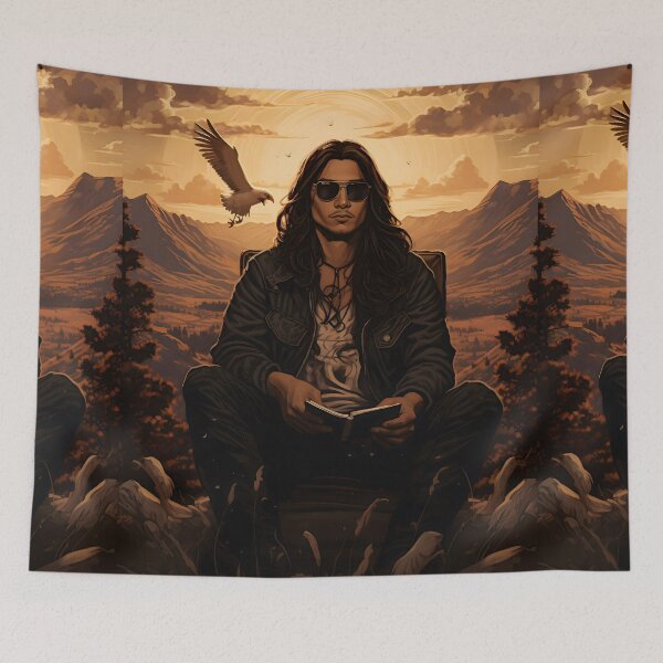 Item preview, Remembering Poet & Activist John Trudell Art Gift Ideas designed and sold by TheLaundryLady.