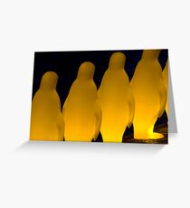 Penguins in Prague Greeting Card