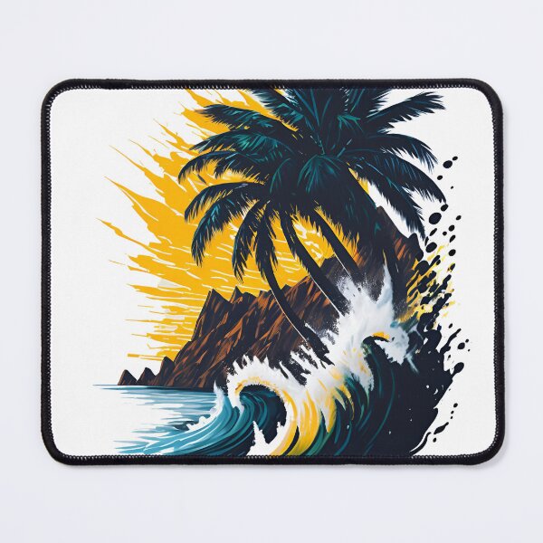 Item preview, majestic palm tree in painting style of Leonid designed and sold by HAMDY-art.
