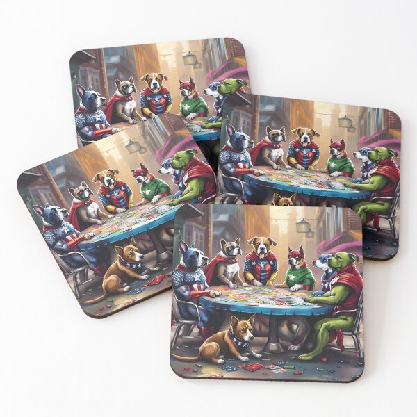 Item preview, Dogvengers playing card designed and sold by UninteligentArt.