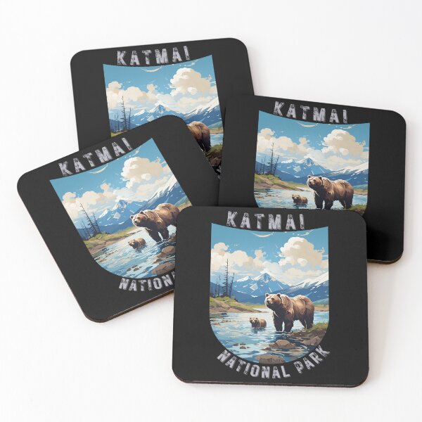 Item preview, Katmai National Park Brown Bears Art Deco designed and sold by Doctrine-Design.