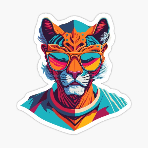 Vista previa del artículo con la obra «Puma Retro | Regalo perfecto», diseñado y vendido por Szalone-Zakupy.