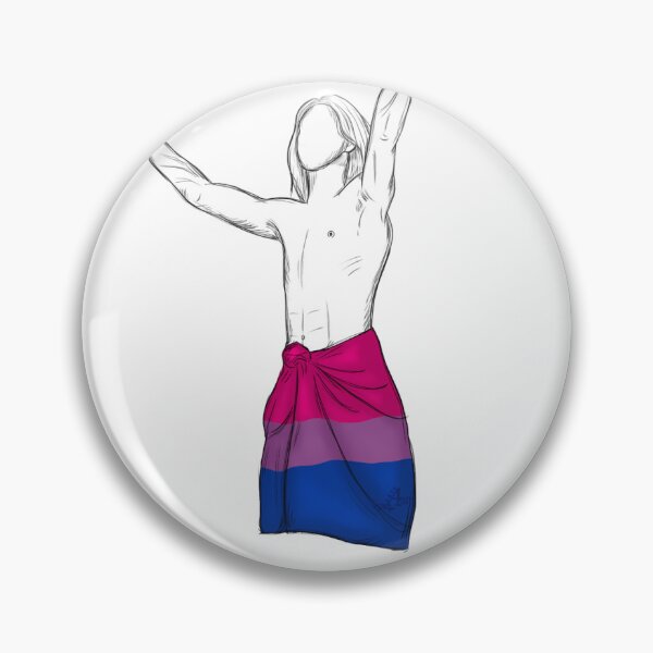 Aperçu de l'œuvre Måneskin Ethan Torchio avec drapeau bisexuel créée et vendue par ArteDellaVitaDE.