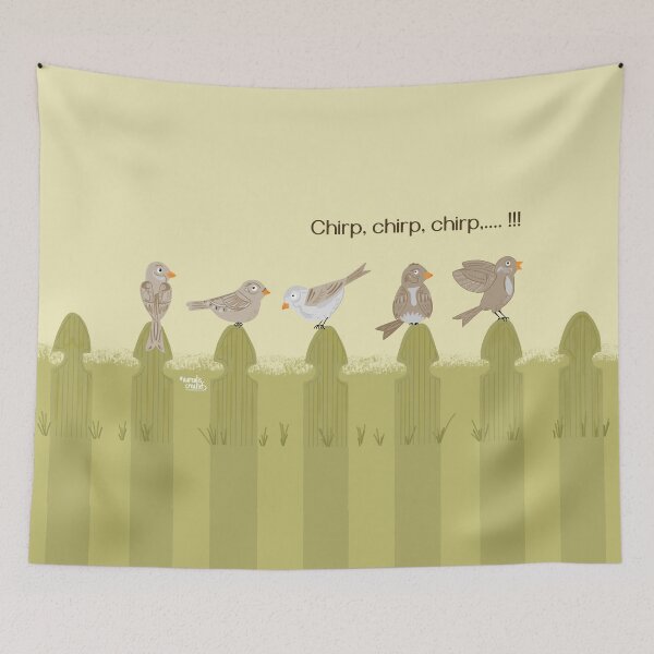 Item preview, gorriones graciosos designed and sold by Aurealis.