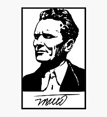 Josip Broz Tito with signature Photographic Print