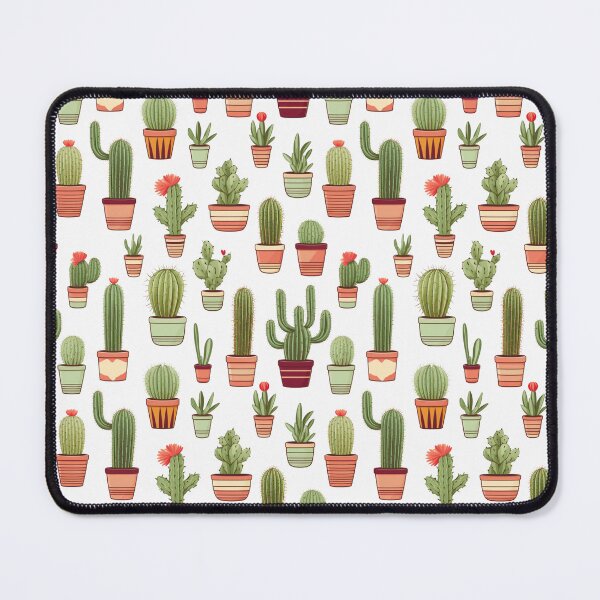 Item preview, cute cactuses illustrated pattern designed and sold by Clara Designs.