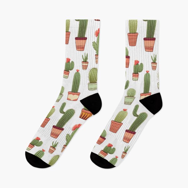 Item preview, cute cactuses illustrated pattern designed and sold by Clara Designs.