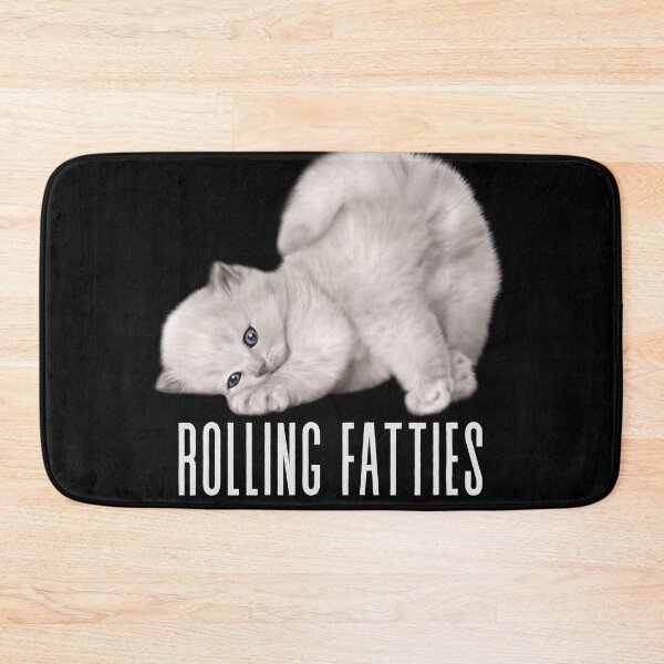Item preview, Rolling Fatties Cat T-Shirt Funny Minimalist Cute Meme designed and sold by sleekartist.