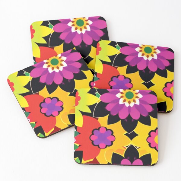 Item preview, 60s style neon flowers  designed and sold by Mahe Jabeen.