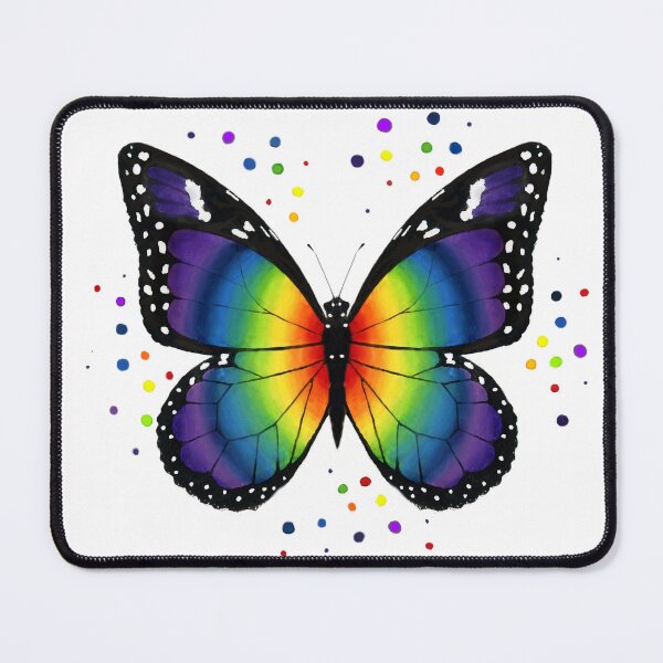Item preview, Rainbow butterfly watercolour art designed and sold by Lianne Marie.
