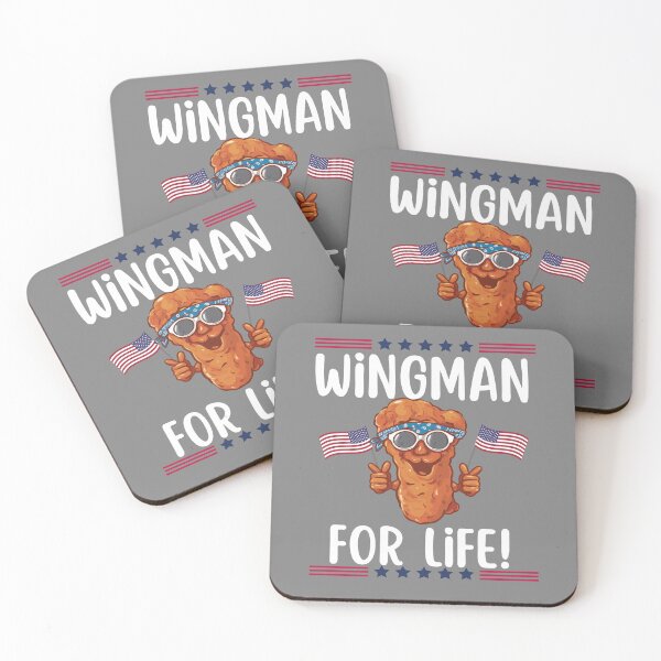 Item preview, Wingman for life, funny chicken wing meme, USA FLAG designed and sold by Flags  And co.