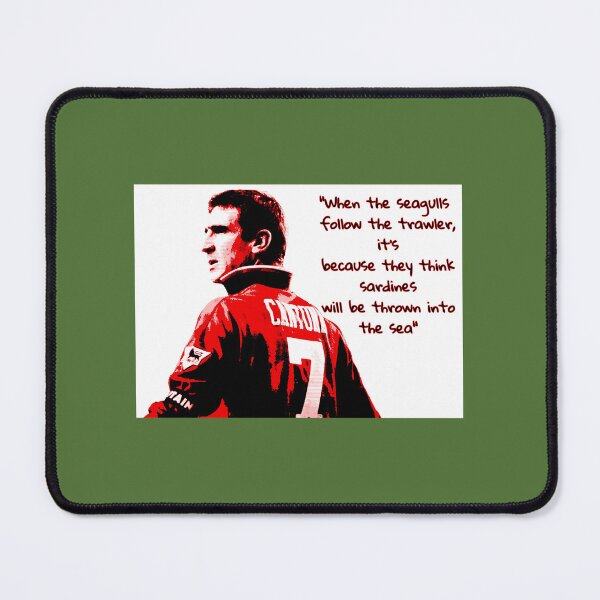 Item preview, Eric Cantona - When the seagulls follow the trawler  Coasters (Set of 4) 	 designed and sold by crflemnpagh71.