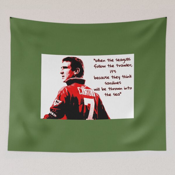 Item preview, Eric Cantona - When the seagulls follow the trawler  Coasters (Set of 4) 	 designed and sold by crflemnpagh71.