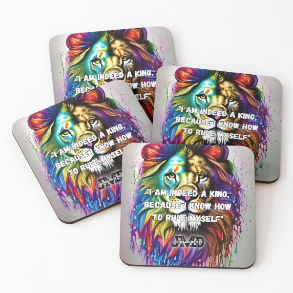 Item preview, "I am indeed a King..." Colourful Lion designed and sold by Jenson Major.
