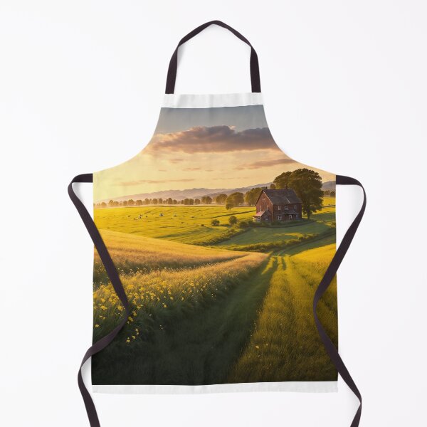 Item preview, A Blissful Summer Scene Featuring A Peaceful Countryside Adorned With Quaint Farmhouses, Ai Generated Art designed and sold by AiGens.