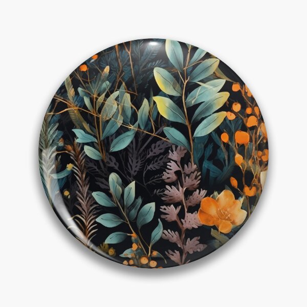 Item preview, Herbal and floral pattern 5 designed and sold by Red Witch Art.