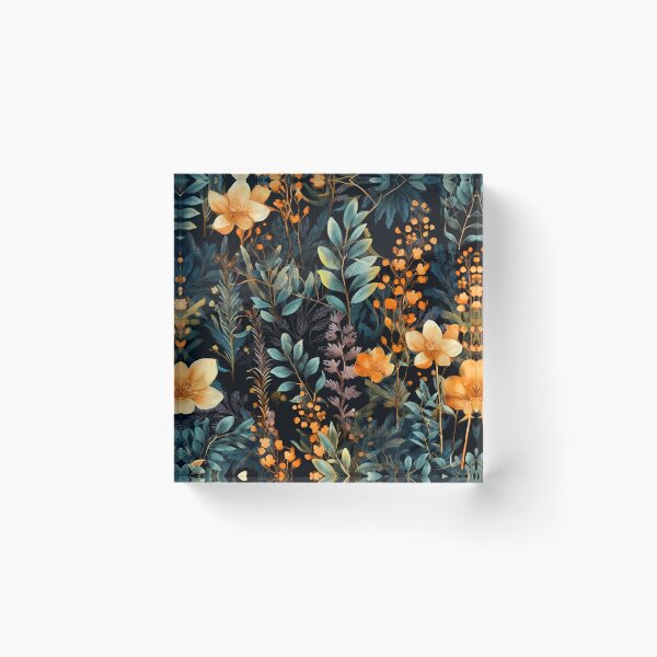 Item preview, Herbal and floral pattern 5 designed and sold by Red Witch Art.