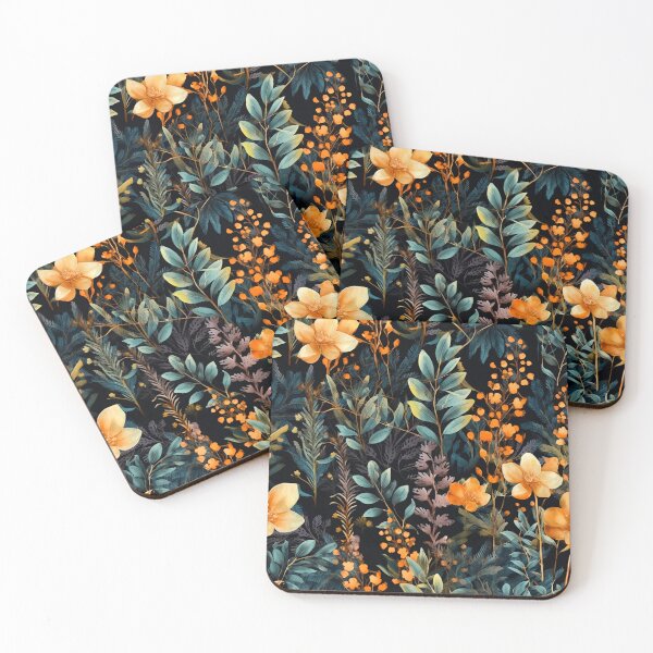 Item preview, Herbal and floral pattern 5 designed and sold by Red Witch Art.