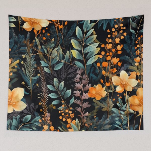Item preview, Herbal and floral pattern 5 designed and sold by Red Witch Art.