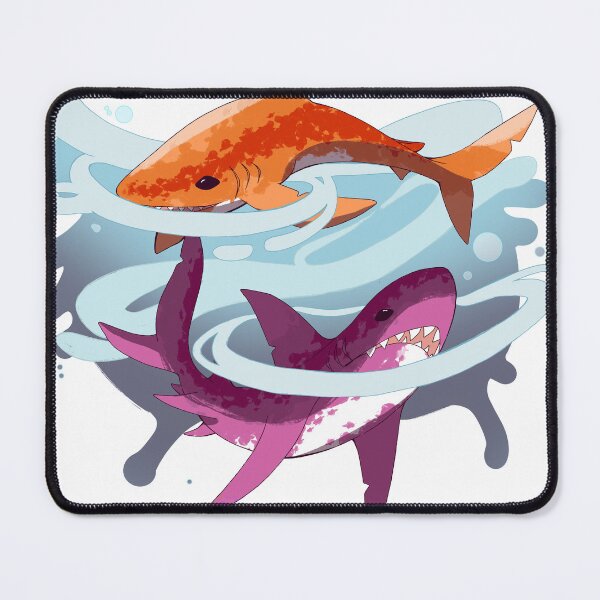 Item preview, lesbian sharks designed and sold by rakugakidraw.