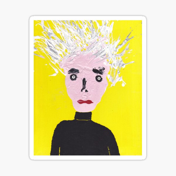 Aperçu de l'œuvre Portrait inspiré d'Andy Warhol - Martin Boisvert - Faces à flaques créée et vendue par Martin Boisvert.