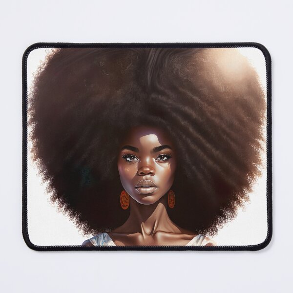 Item preview, [AI Art] African sunset woman with big hair designed and sold by Sissle.