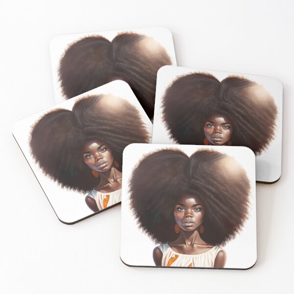 Item preview, [AI Art] African sunset woman with big hair designed and sold by Sissle.
