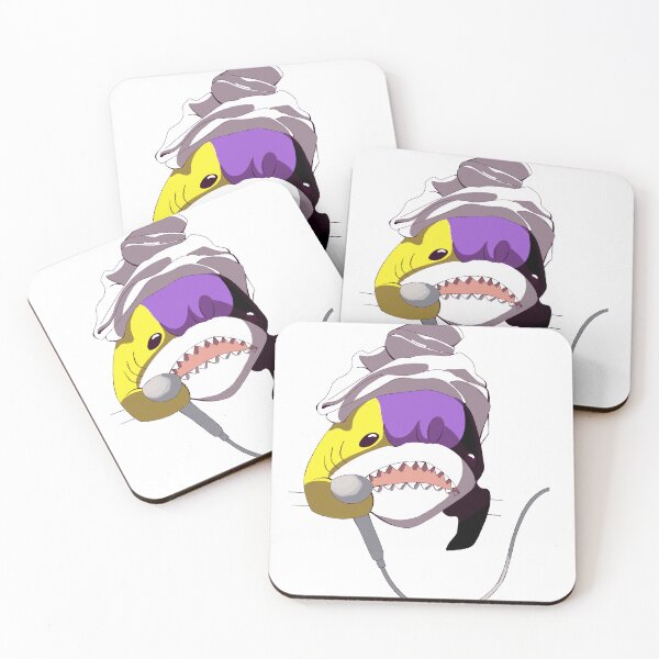 Item preview, The Non-Binary Blahaj designed and sold by rakugakidraw.
