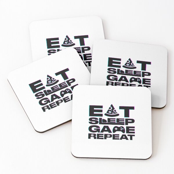 Item preview, Eat Sleep Game Repeat designed and sold by HaraldDesigns.