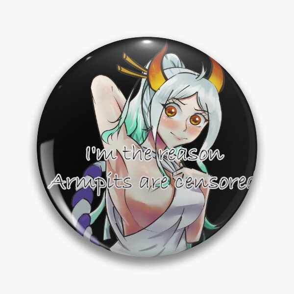 Item preview, Yamato one piece I'm the reason armpits are censored Black shirt designed and sold by Simorgh11.