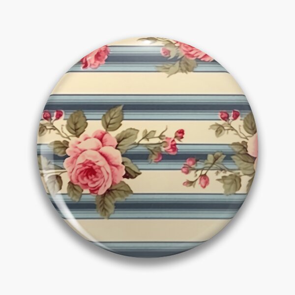 Artikelvorschau, Vintage Stripe Floral Pattern entworfen und verkauft von MTJ-Mushrooms.