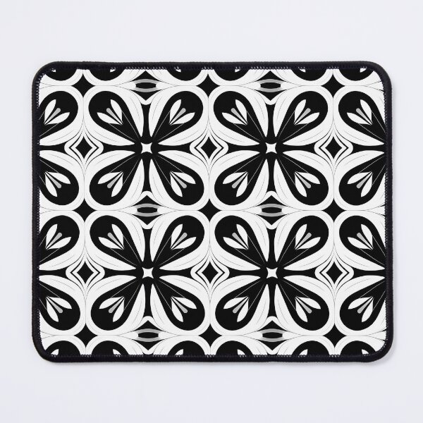 Aperçu de l'œuvre Motif de fleur avant-garde monochrome créée et vendue par DaliusD.