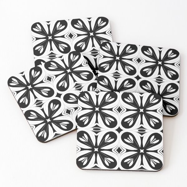 Item preview, Monochrome Avantgarde Flower Pattern designed and sold by DaliusD.