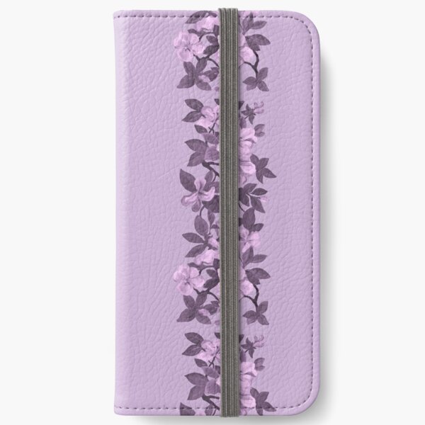 Amazing Azaleas - purple monochrome iPhone Wallet