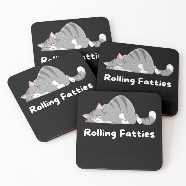 Item preview, Rolling Fatties Cat Cute Funny Meme Quote designed and sold by sleekartist.