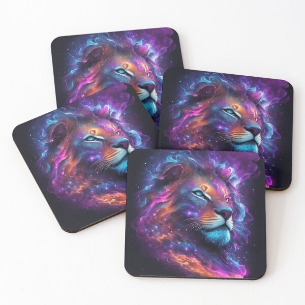 Item preview, Copy of Cool Colorful Vector 3D Space Lion designed and sold by RonaldoArt.