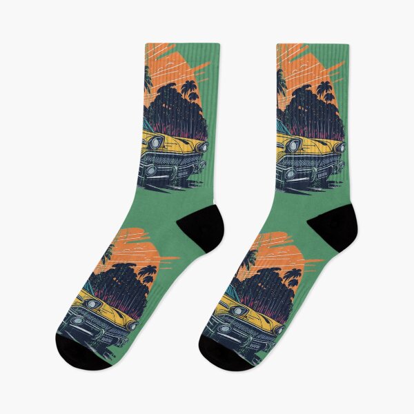 Item preview, Vintage car ,Sunset vibes  designed and sold by TheBlackCircle.