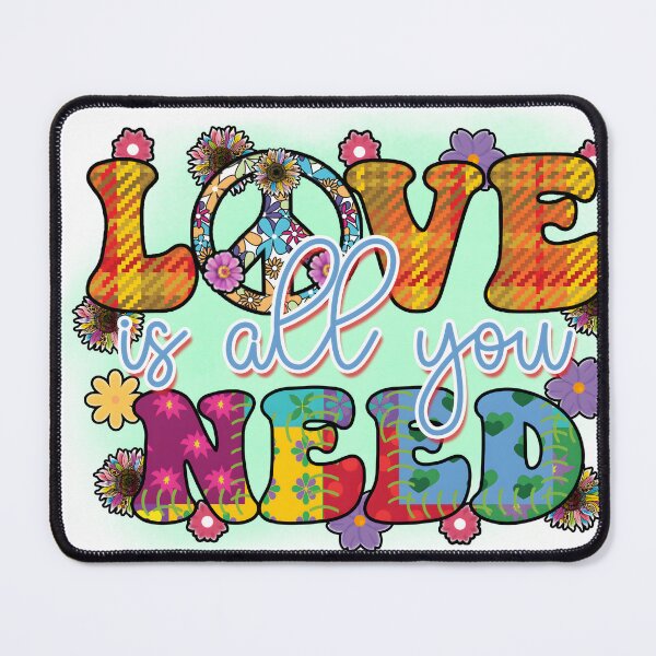 Item preview, Love is all you need hippy style designed and sold by Ketique.
