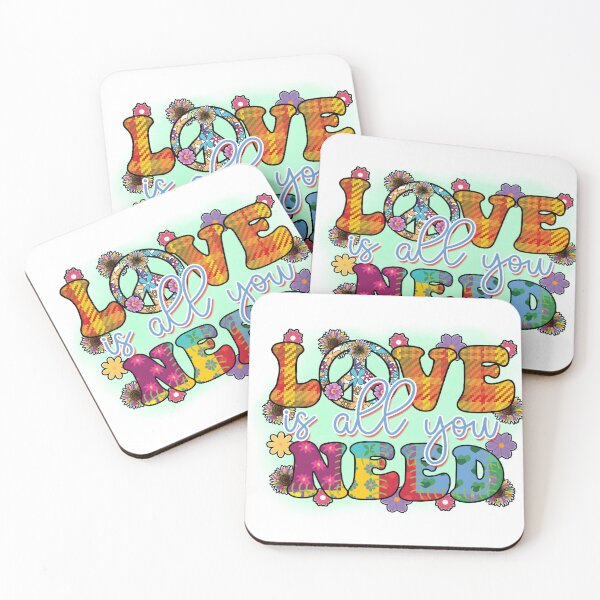 Item preview, Love is all you need hippy style designed and sold by Ketique.